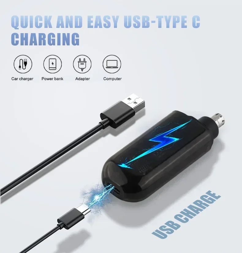 Portable T9 Hair Clipper Nasal Hair Device Boyfriend Gift USB Charging Hair Cutting Electric Hair Trimmer For Men Face Care Tool