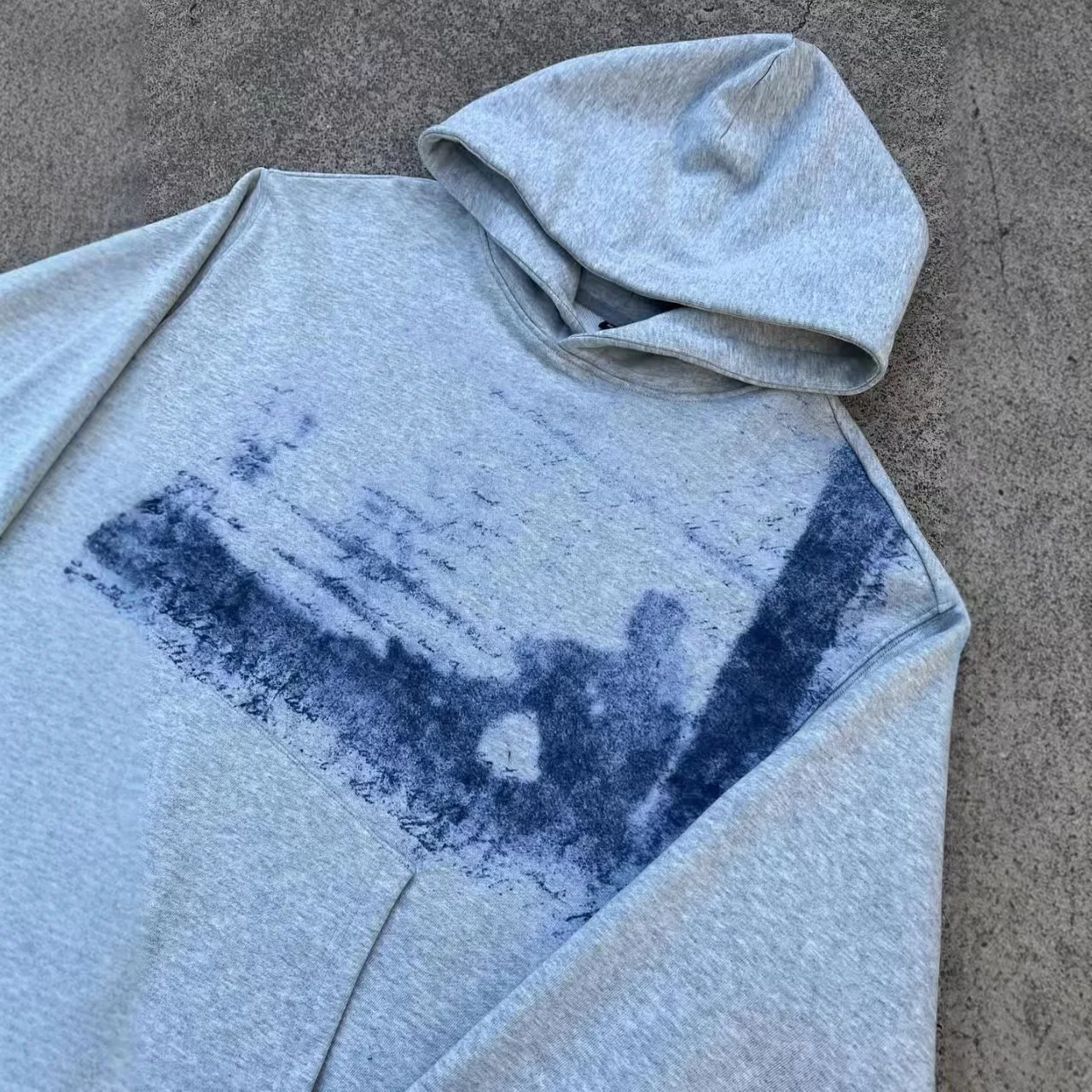 Y2k American Gray Gothic Retro pattern Printed Pullover Hoodie Men and Women Hip Hop Fashion Jogger Casual Oversized Sweatshirt