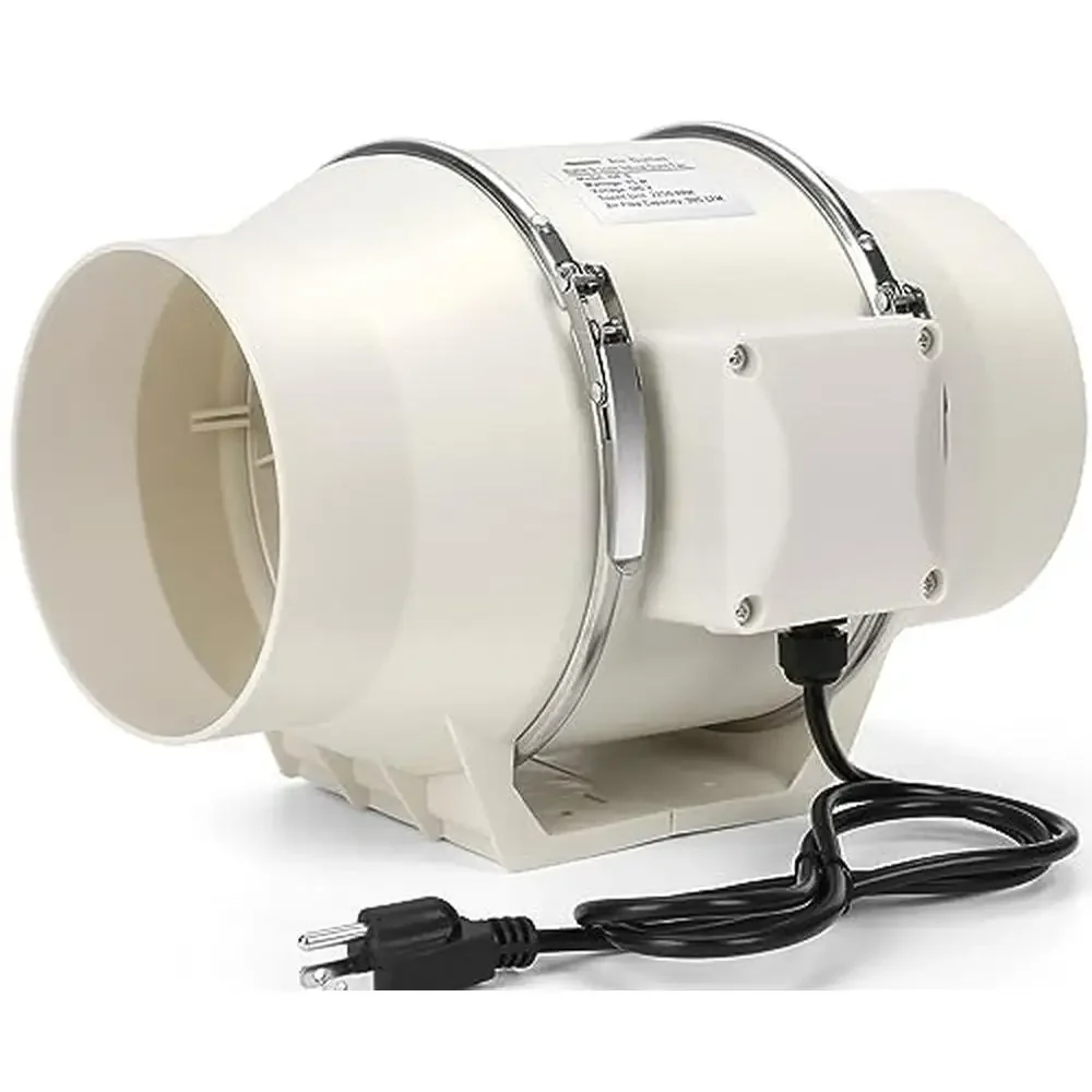 Inline Duct Fan 390 CFM 6 Inch Ventilation Blower Grow Room Tent Bathroom Kitchen