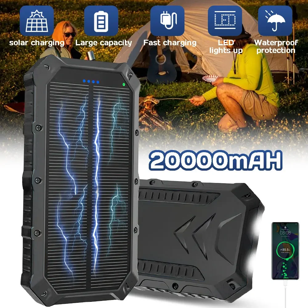 20000mAh Solar Power Bank Charger 1