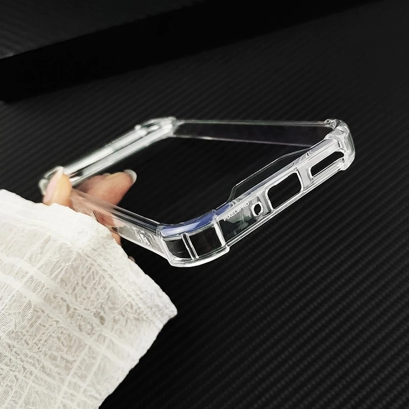 Premium Transparent Shockproof Anti-scratch Phone Case - Clear PC Hard Cover