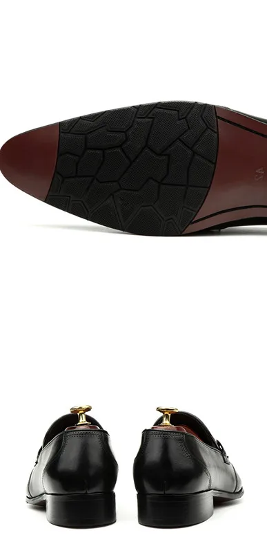 Neue Herren-Lederschuhe, Business-Schuhe, Elegante Herrenschuhe aus Leder – Detail 18