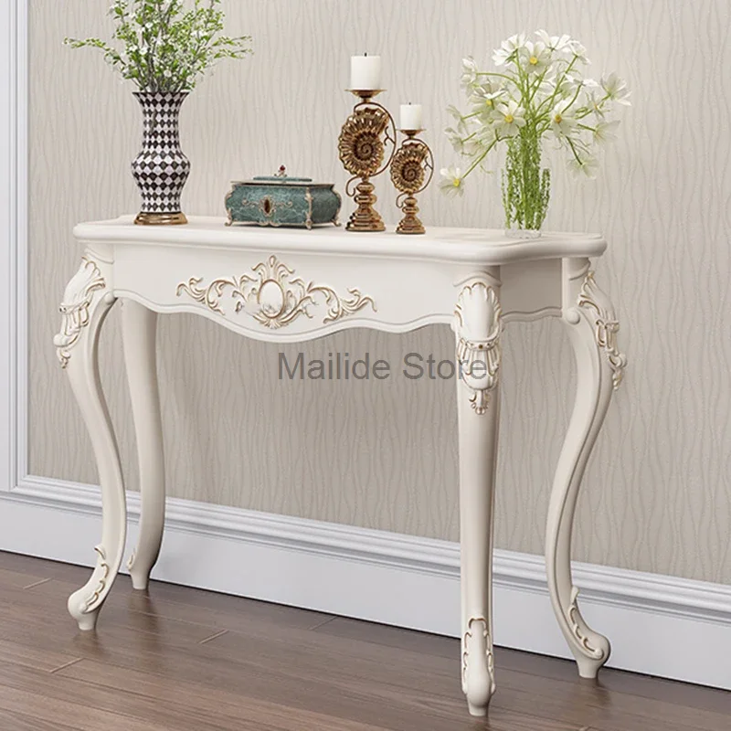Modern Solid Wood Console Table Living Room Furniture Against Wall Consol Entrance Table Home Corridor Decoration