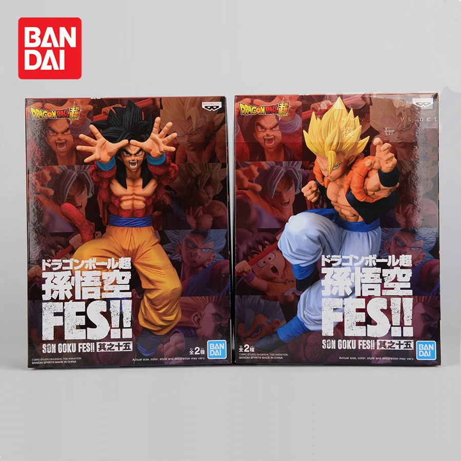 Originale Banpresto Dragon Ball Super Fe Vol.15 Ssj4 Goku Gogeta Action Figure Modello Da Collezione Doll Giocattoli Figurali Brinquedos