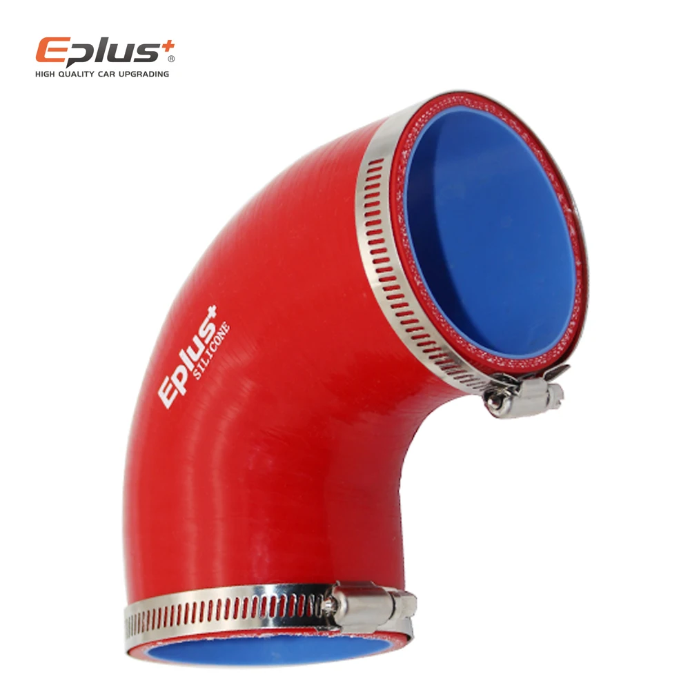 Silicone Hose Universal 90 Degrees Silicone Tubing Braided Hose Adapter For Car Intercooler Turbo