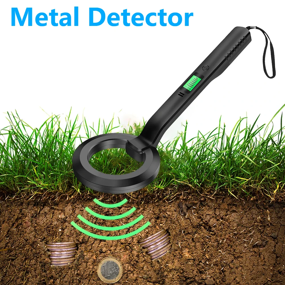 Metal Finder High Sensitivity Pinpointer Search 360°Scanning Coil Metal Detect Tool 3 Modes Locating Gold Coin Silver