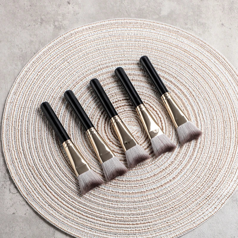 Abgewinkelte Text marker Bürste Gesicht Kontur Foundation Concealer Pinsel Dreieck Form synthetische Haar Foundation Text marker Pinsel – Detail 10