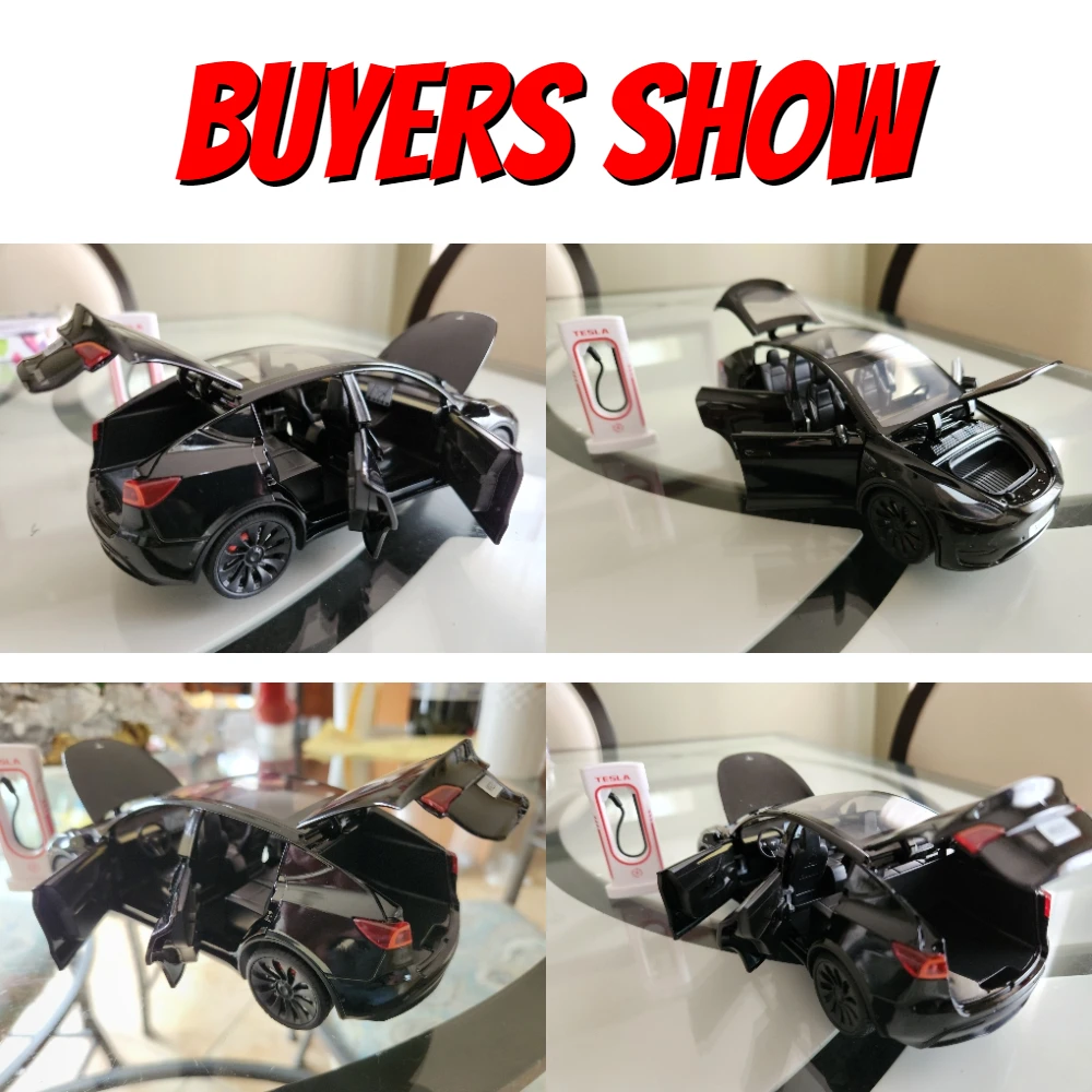 1:24 Simulation for Tesla MODEL Y SUV Alloy Cars Toy Diecasts Vehicles Metal Model Car Decoration for Kids Gift Toy 6