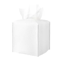 Modern PU Leather Square Tissue Box Cover Holder-Decorative Holder/Organizer for Bathroom Vanity Countertop, Night Stands,Office 1