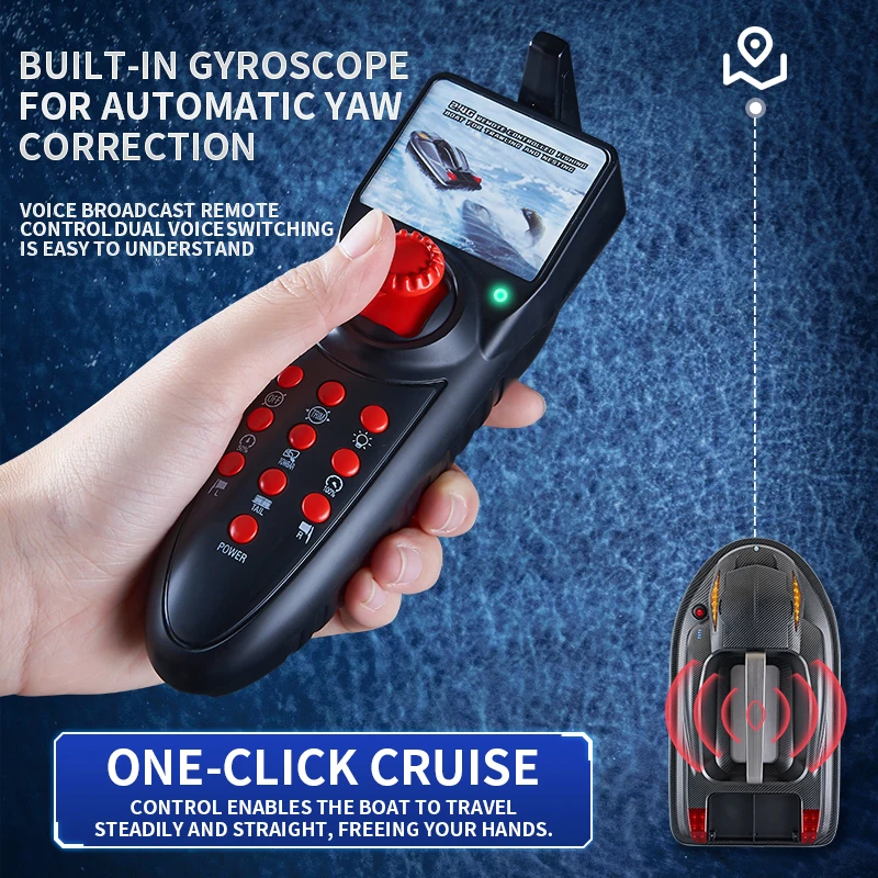 HONGXUNJIE HJ817 GPS Fishing Tool Smart Cruise Control RC Bait Boat Dual Motor Low Noise 3.5KG Loading 500M With Night Lights 5
