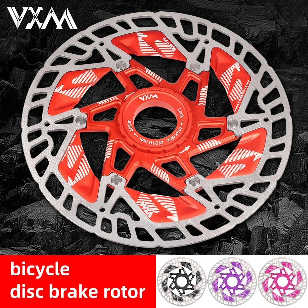 VXM Bicycle160MM Aluminum Alloy Heat Dissi Brakpatione Rotor Floating Thickening Anodized Quick Cooling Ultra-light Disc 2025New