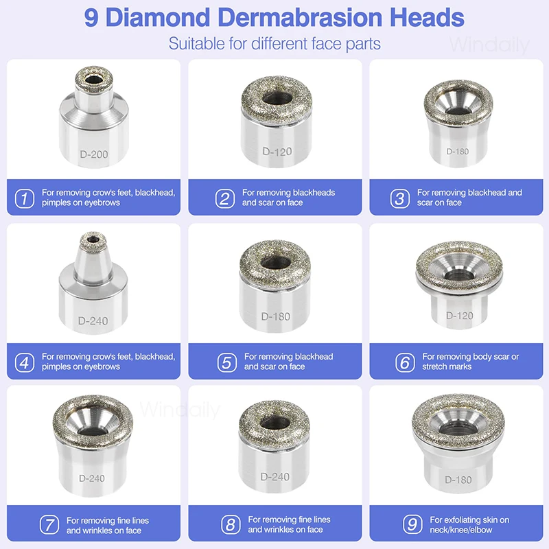 2025 Wireless Diamond Microdermabrasion Machine Blackhead Remover Vacuum Pore Cleaner Facial Skin Care Tool Face Beauty Device