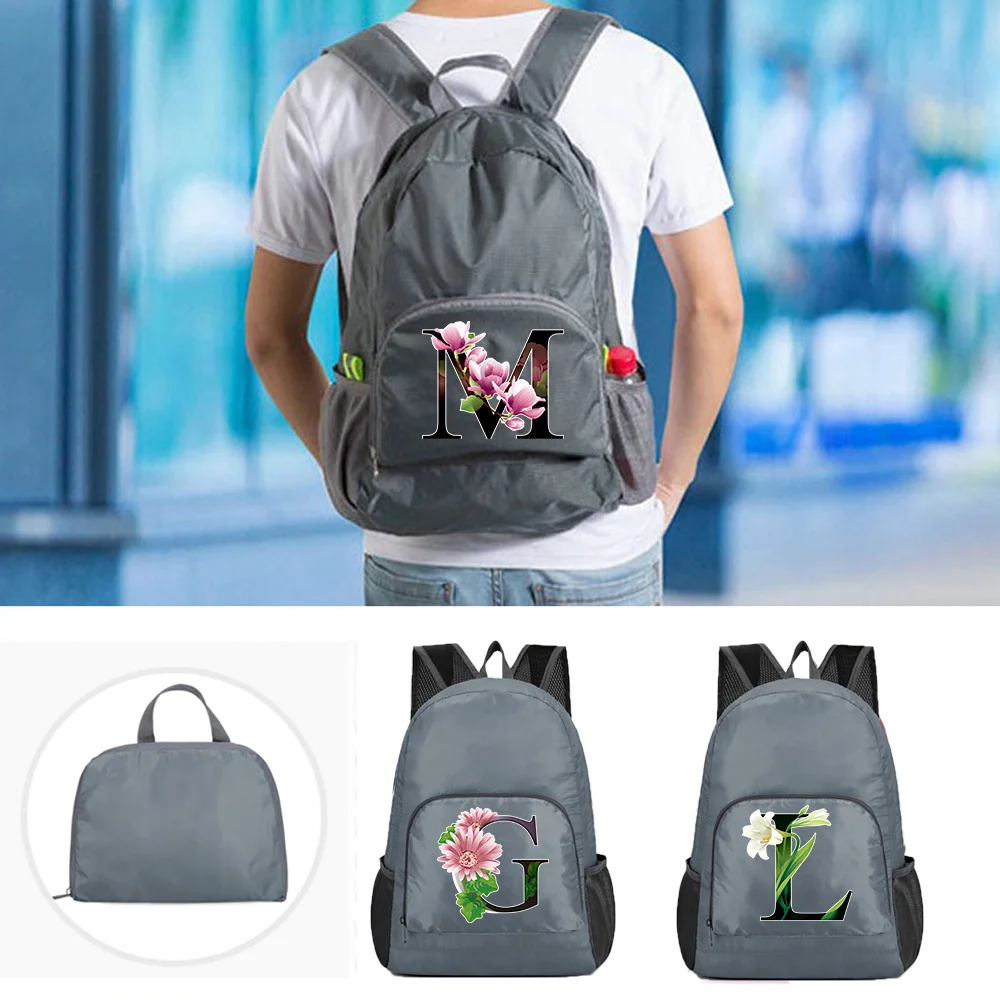 

Foldable Backpacks Men Climbing Travel Bags Flower Color Series High Capacity Ultralight Outdoor Portable Hiking Folding Bag
