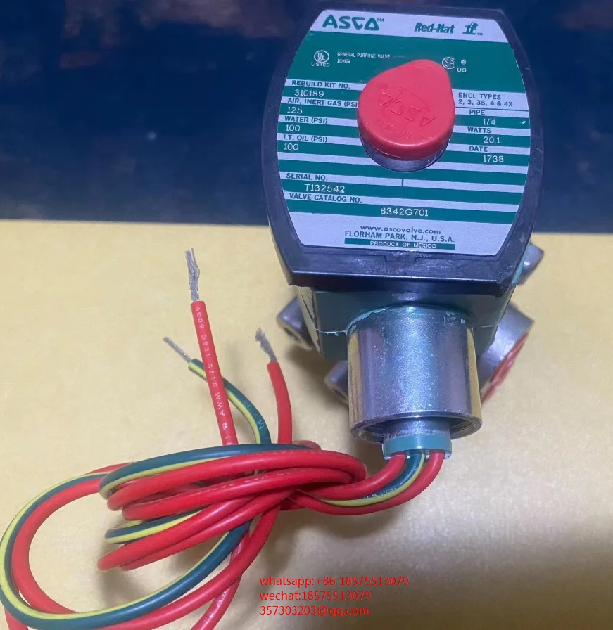 

FOR ASCO 8342G701 Solenoid Valve EF8342G701 Coil 272610-129-D-110/50 FB MP-C-080 New 1 PIECE