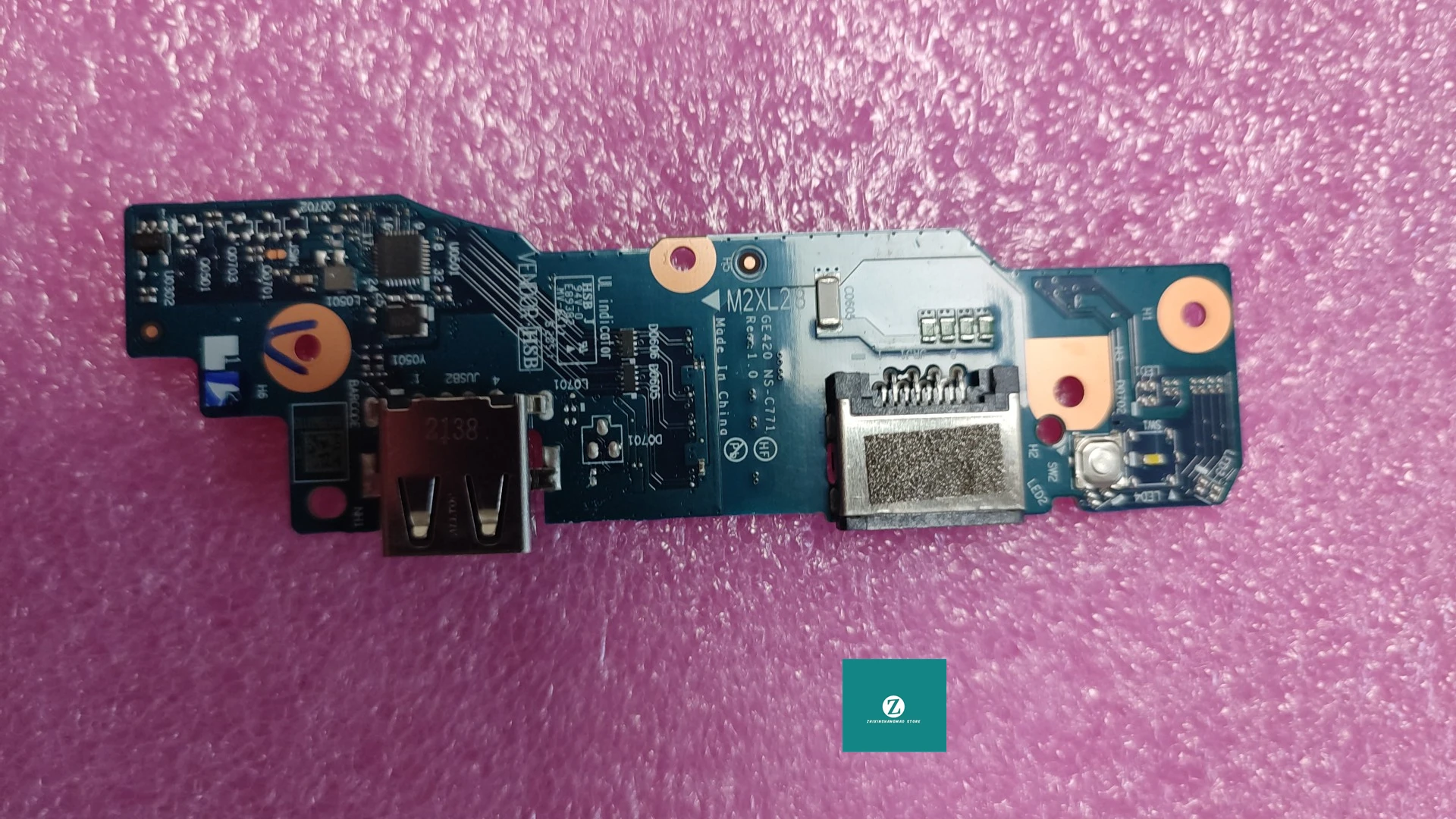 

FOR Lenovo ThinkPad E14 Gen2 Network Card USB Power Button Board 5C50S73054 NS-C771