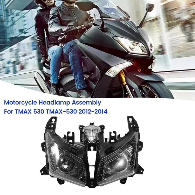 

1 Piece Motorcycle Headlight Assembly Headlight Assembly Accessories For Yamaha TMAX 530 TMAX-530 12-14