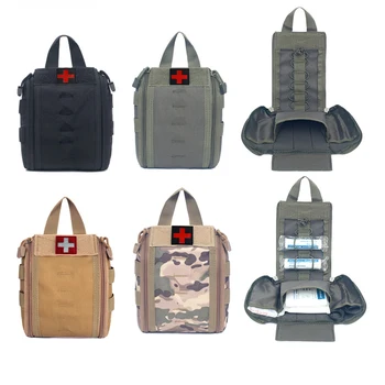 hot Outdoor First Aid Kit Tactical Molle Medical Bag Military EDC Waist Pack Hunting Camping Climbing Emergency Survival Bag