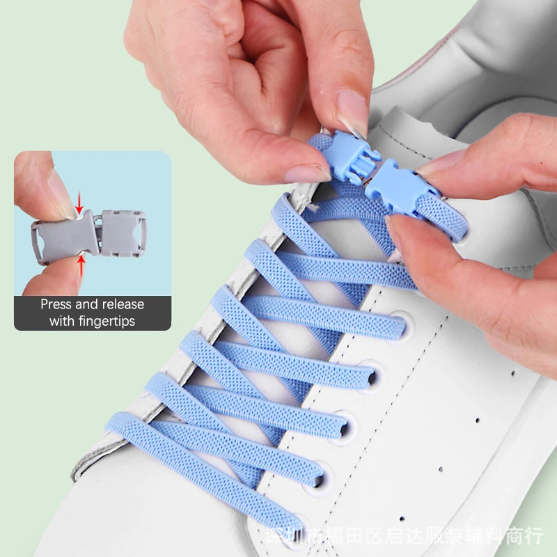 Lace Shoelace Accessories Elastic Shoelaces Laces Tie Elastic