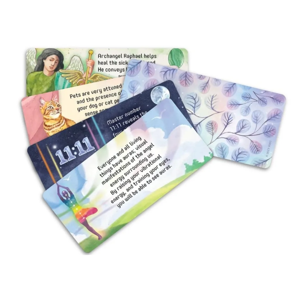 10.5*6cm 40 Message Cards Angel Connections Present Visual Images of An Angel Sign with Messages To Receive Angel’s Blessing 6