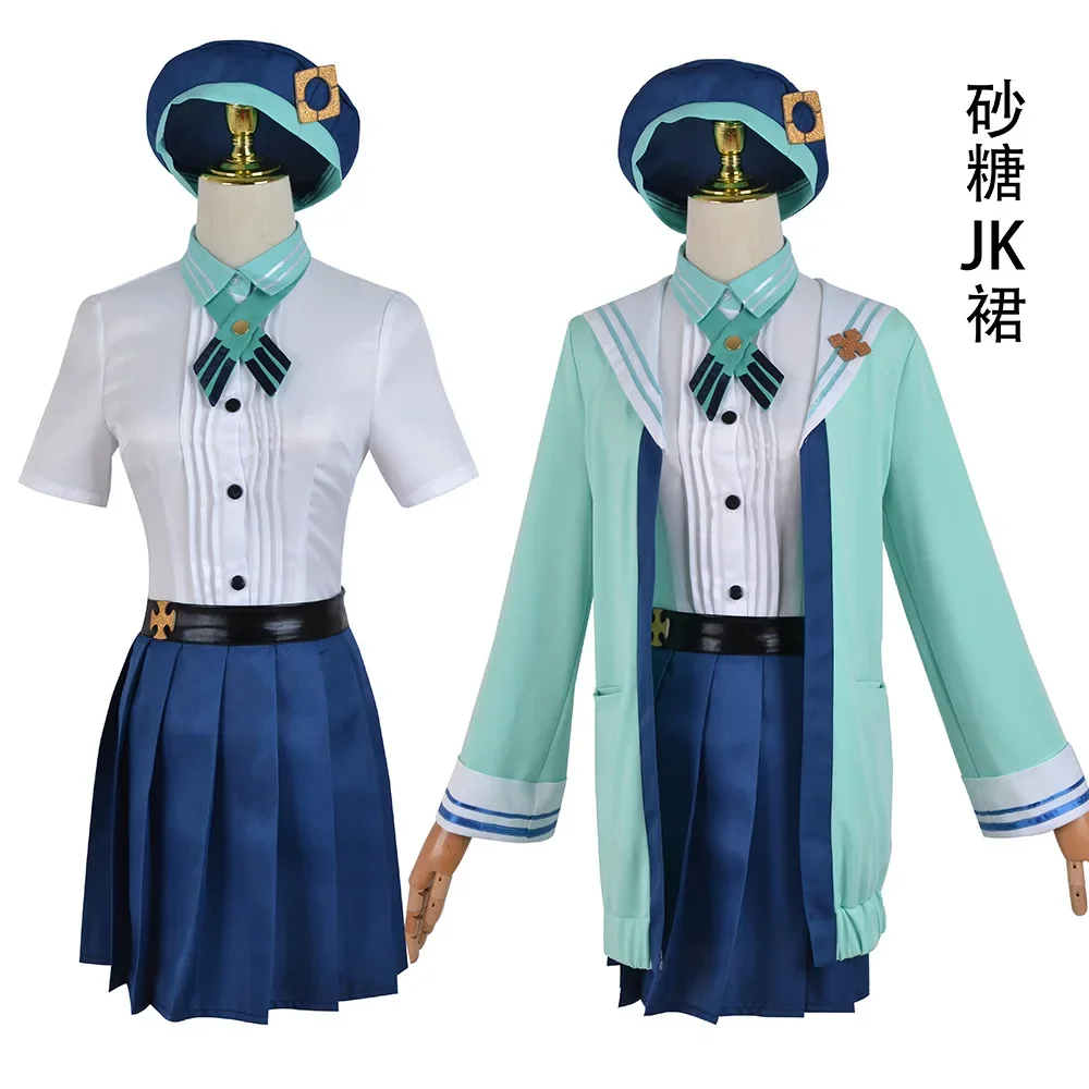 

Sucrose Cosplay Costume Wig Genshin Impact ONEPLUS Sucrose Women Cute JK Uniforms Game Suit