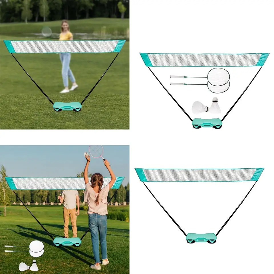 Red Multideporte Red De Bádminton Ajustable 3M/4M/5M - Para Voleibol, Tenis, Pickleball, Con Bolsa De Transporte Juegos Playa