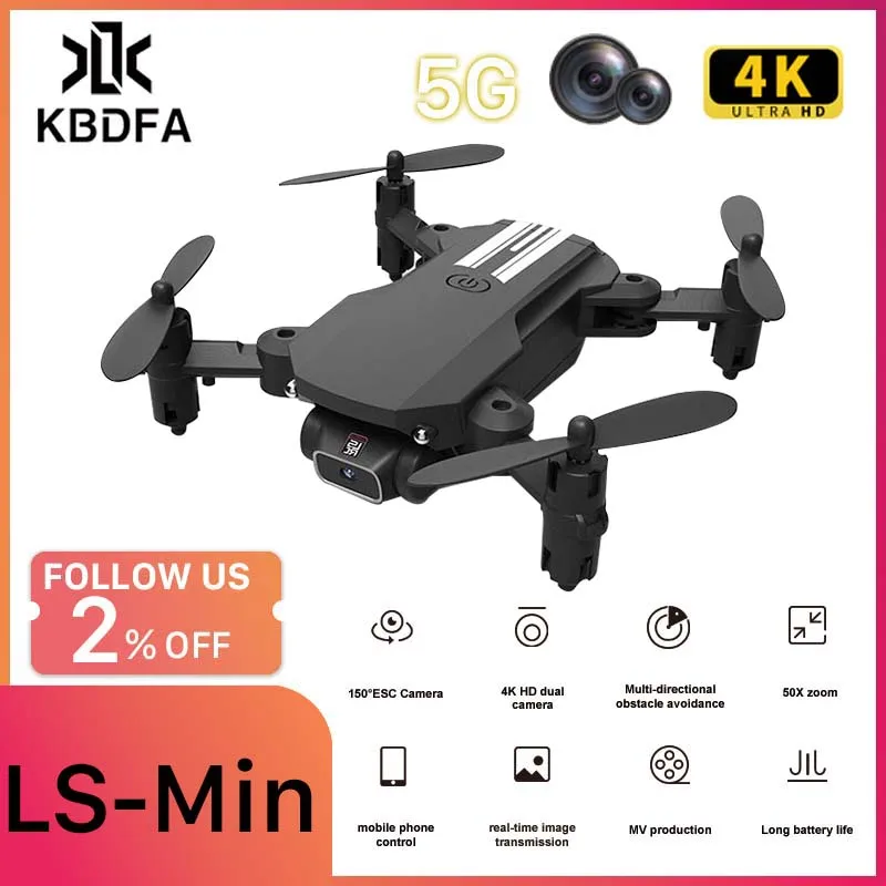 Xkj 2020 new mini drone 4k 1080p hd camera wifi fpv air 2024 pressure altitude hold black and gray foldable quadcopter rc dron toy