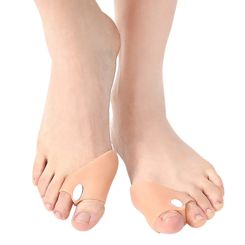 

1 Pair Of Silicone Toe Separator Orthopedic Bunion Corrector Adjustable Strength Hallux Valgus Toe Overlap Foot Care Tool