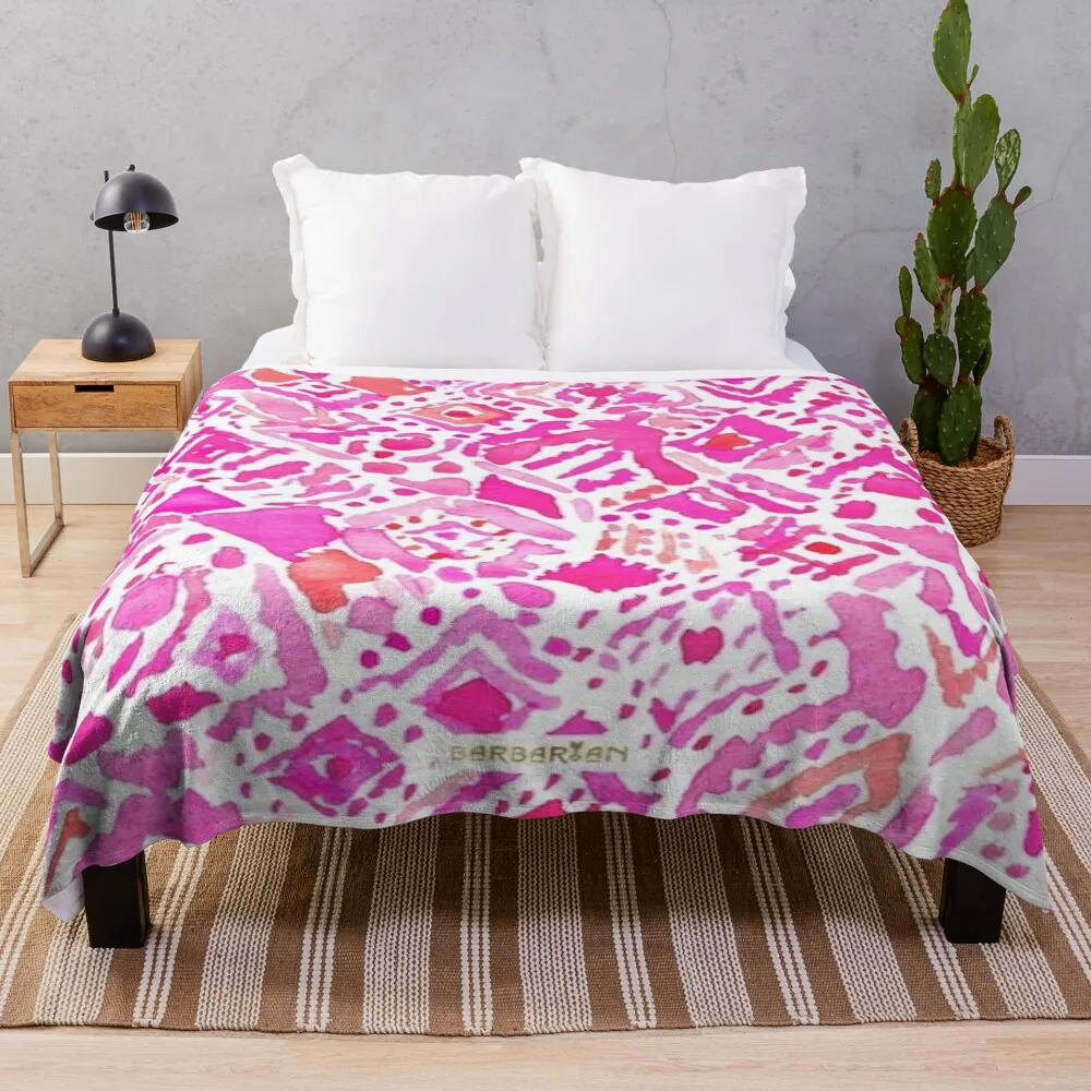 

cute geometric pink Throw Blanket Luxury St Luxury Thicken blankets ands Fluffy Shaggy Blankets