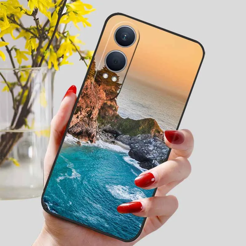 Floral Silicone Soft TPU Phone Case – Shockproof Protector Bumper Cover for OnePlus Nord CE4 Lite 5G