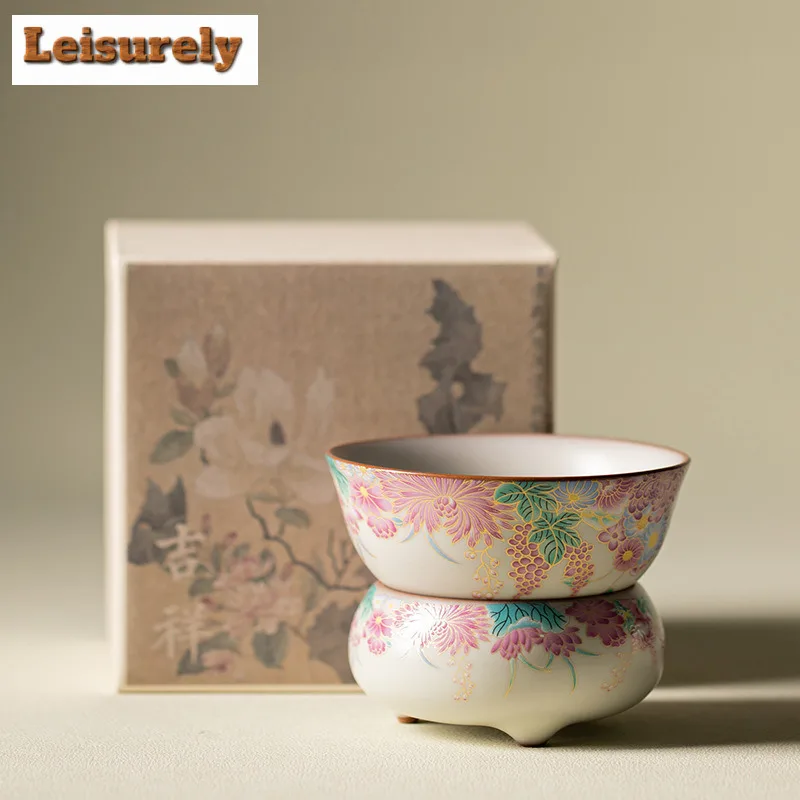 Lard Jelly Small Garden Tea Separator Infusor Handmade Tea Strainer Dispenser Tea Maker Tea Filter Tableware Accessories Craft