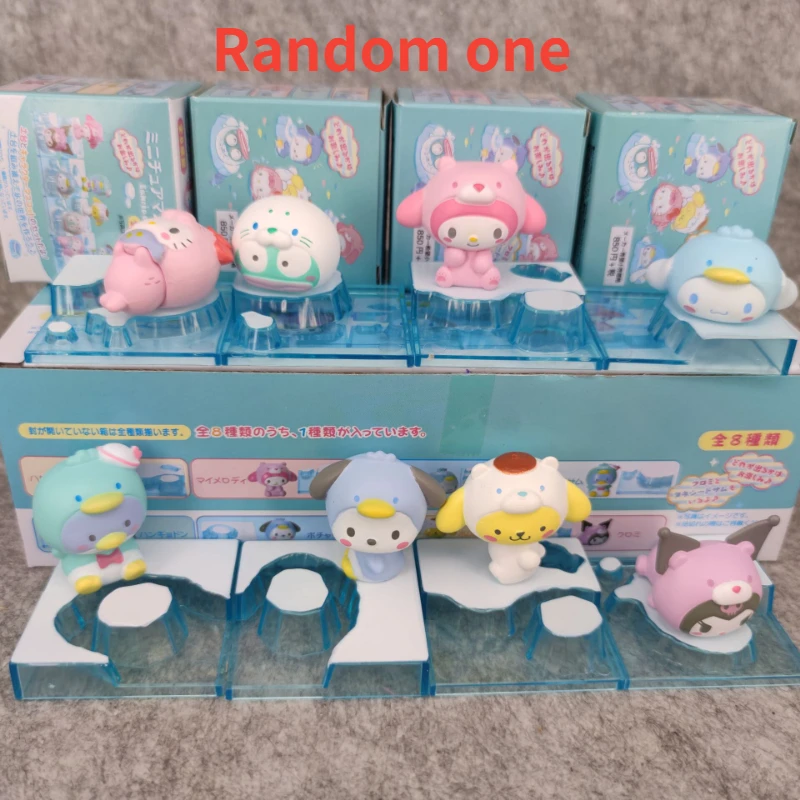 

Sanrio Figures Hello Kitty Mymelody Kuromi Cinnamoroll Pompom Purin Cartoon Characters Ornaments Model Toy Desktop Kids Gifts