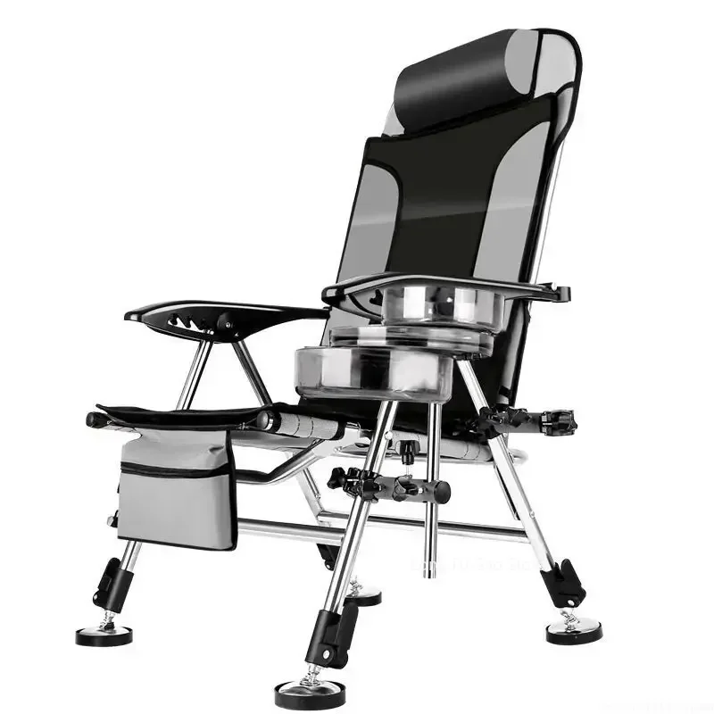 Fishing Chair Beach Chair Outdoor Foldable Recliner Portable Multifunction Fishing Applicable to All Terrain