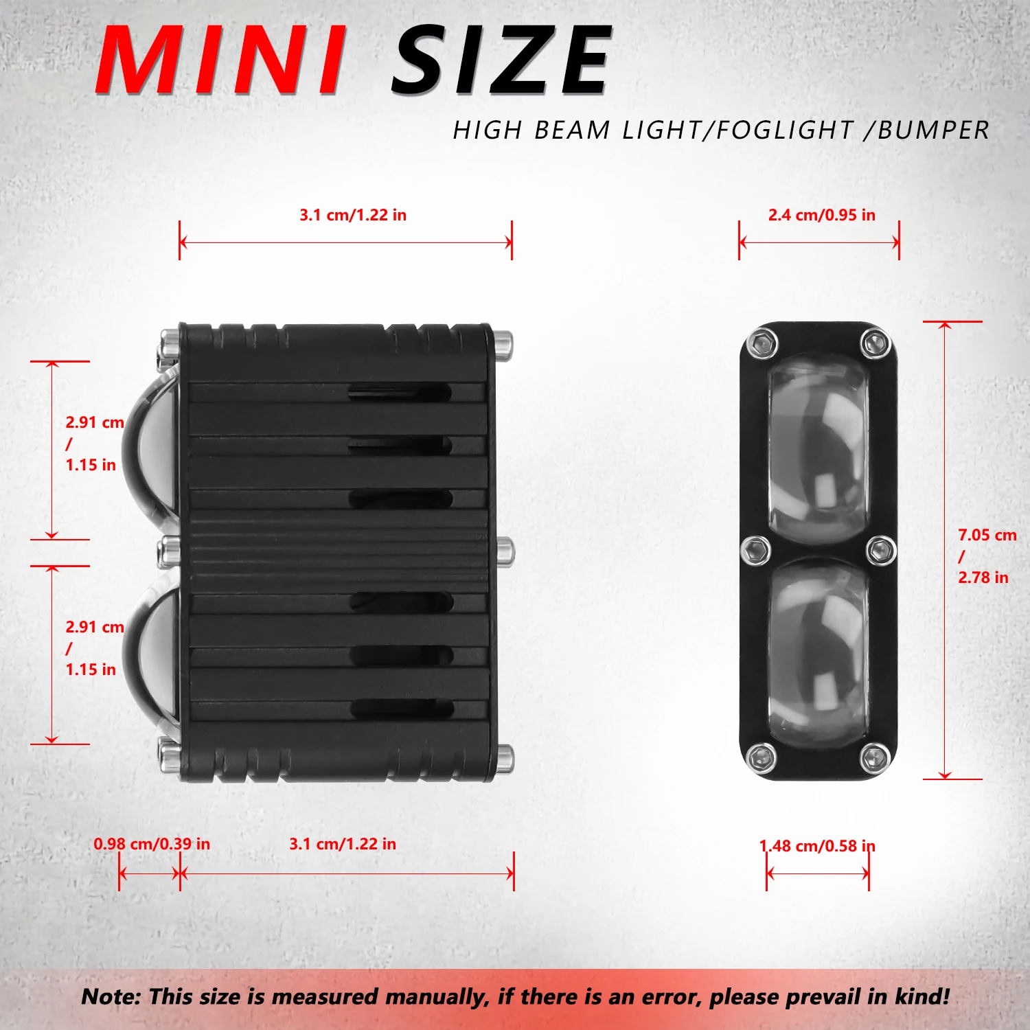 4/5inch Auto Work Light Explorer Motorcycle LED Bar Spot Flood Fog Super Bright
