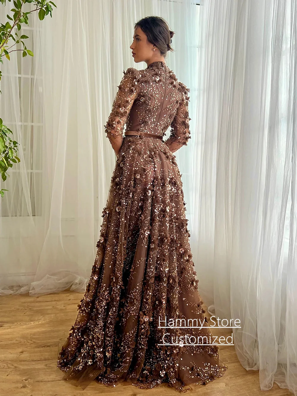 deep v brown dress Ombre Pleated Maxi Dress – The Boho Depot