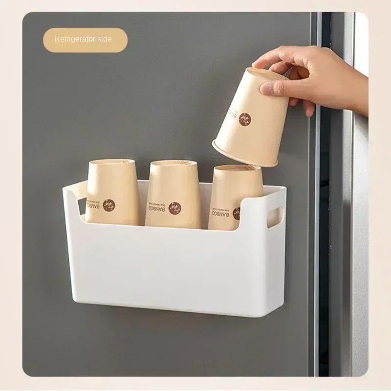 Non Perforated Cling Film Rack Inside Cabinet Wall Shelf Shelves Spice Dish Drying Rack Cabinet Door Organiser for Kitchen 2024