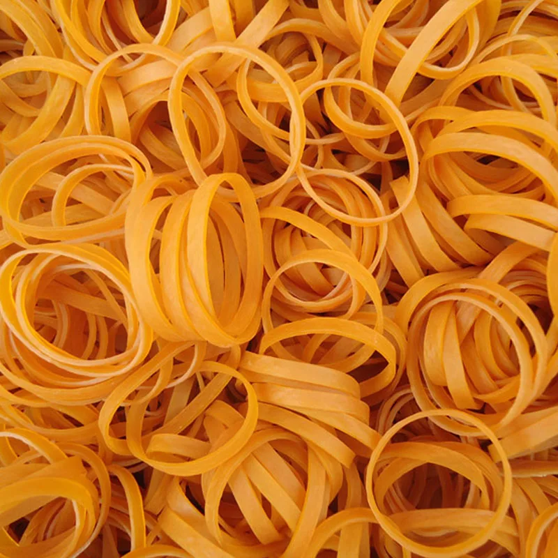 Description Picture 4 of itemYellow Rubber Bands Elastic Bands Rubber Rings Stretchable Sturdy For Office School Home Thickness 1.5mm Diameter 20mm-75mm