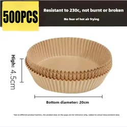 Non - Stick Disposable Air Fryer and Baking Liners (500pcs - Round)