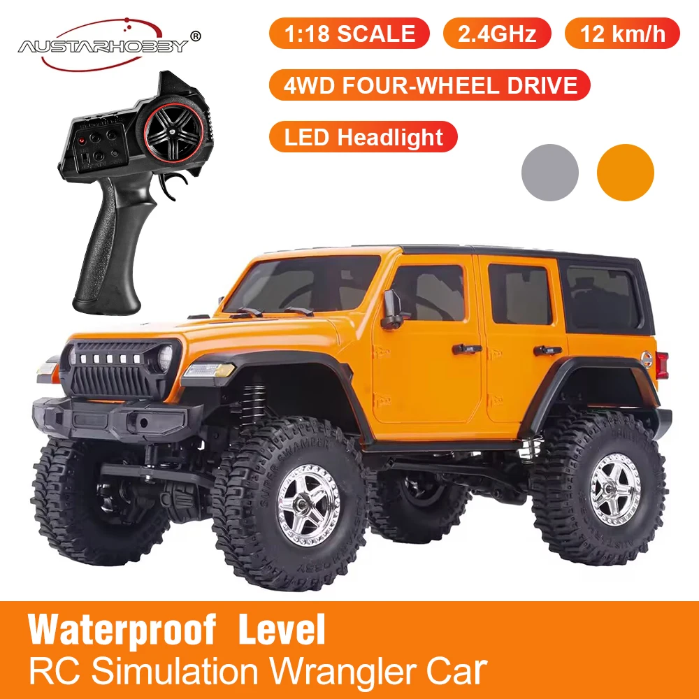 

AUSTARHOBBY RC Cars AX-8560 RTR 2.4Ghz 1/18 4WD All Terrains Off-Road Waterproof Rock Crawler Car Remote Control Vehicle