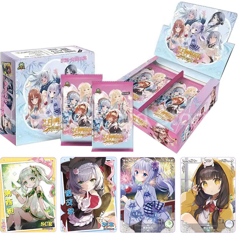 

New Goddess Story Wind Flower Snow Series Full Set Card Booster Box Collection Anime Goddess Limited Rare SER Card Toy Kids Gift