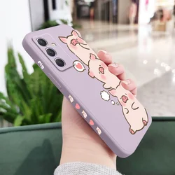 Charming Pink Pig Phone Case - Adorable and Stylish Cover - Samsung A05 (Light Purple 1)