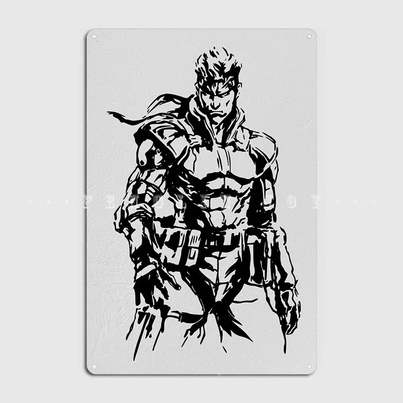 

Snake Metal Gear Solid Metal Sign Wall Mural Wall Designing Plaques Tin Sign Poster