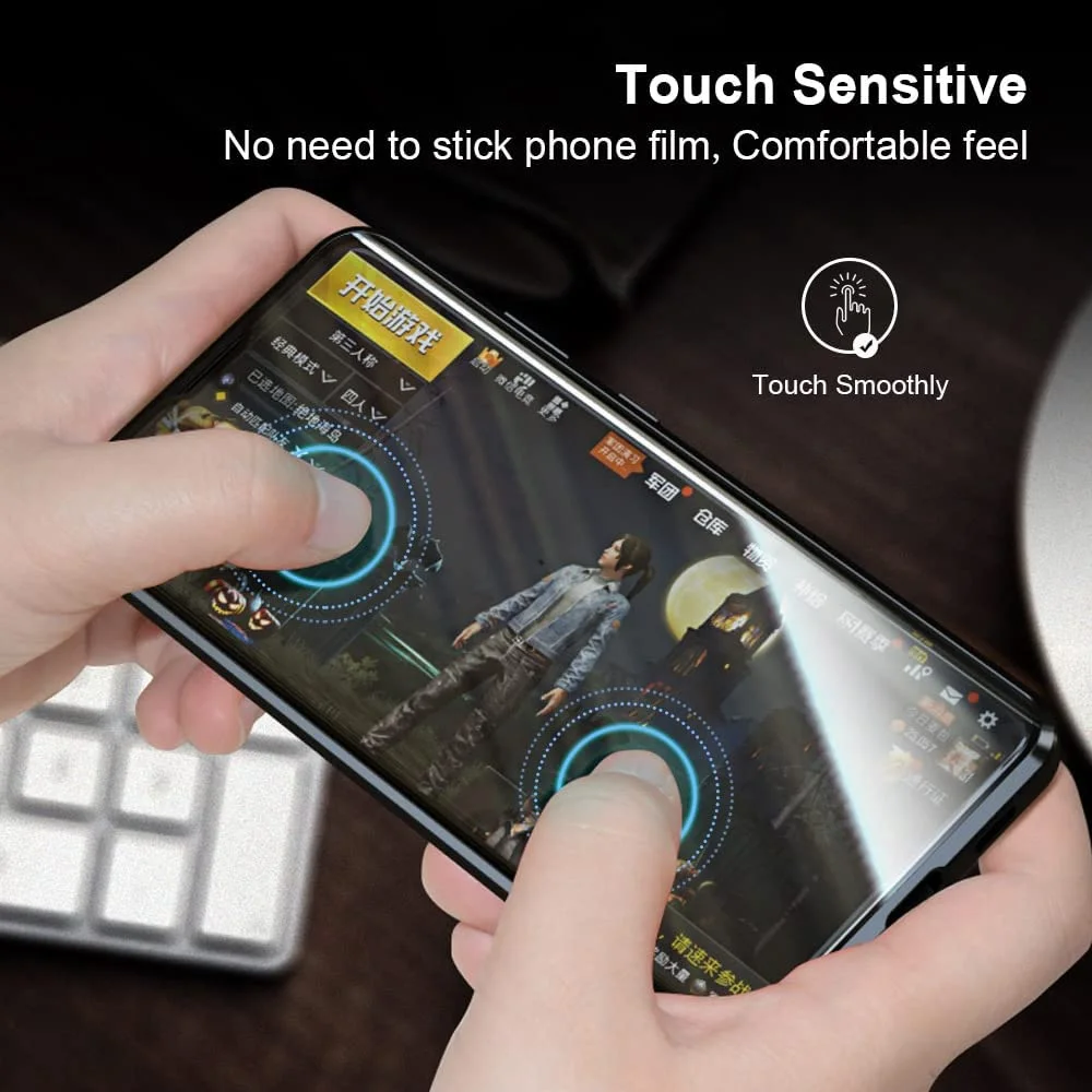 Magnetic Case for Sony Xperia 10 IV Clear Double Sided Glass Absorption Metal Bumper Cover for Sony Xperia 1 IV