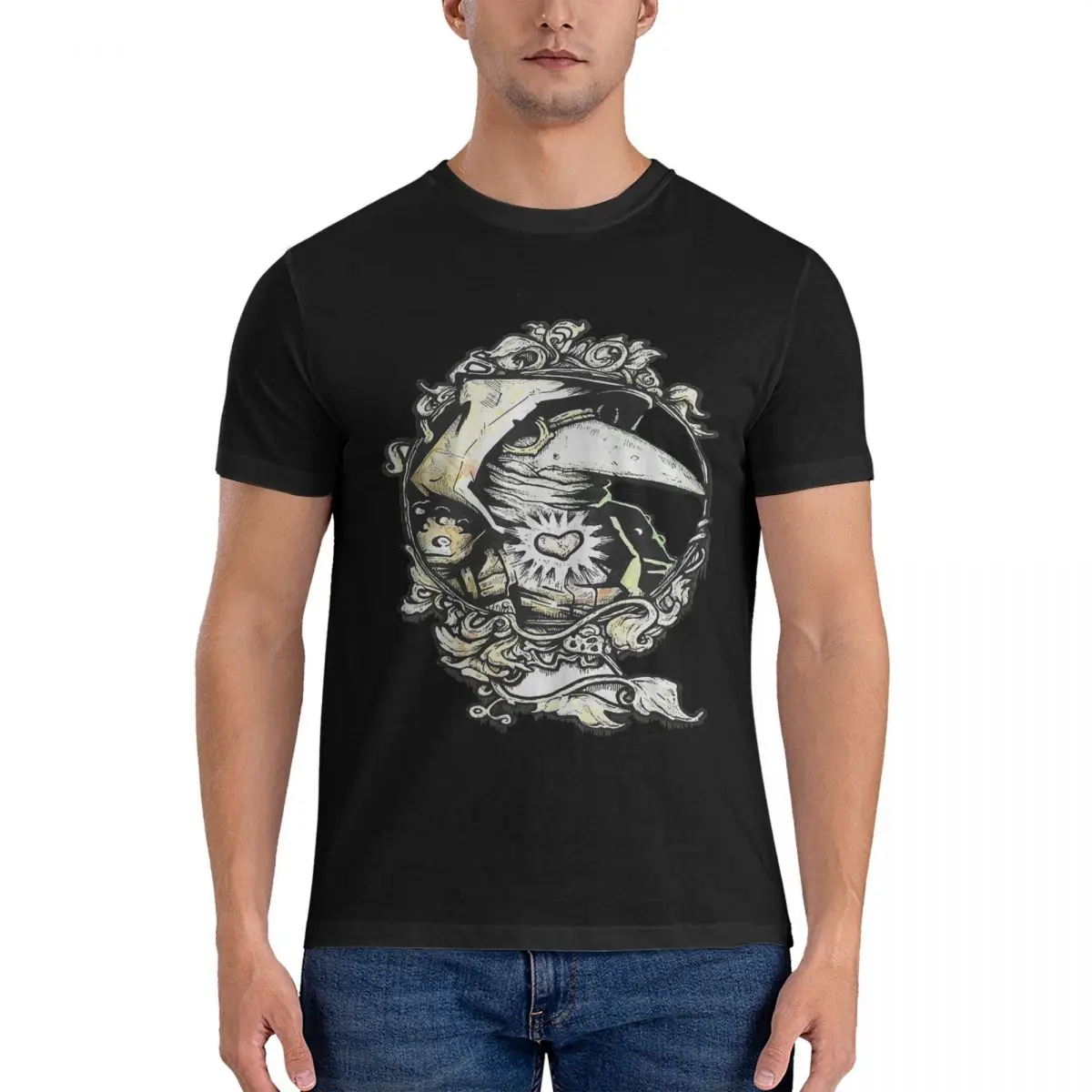 

Men's Plague Doctor Love T Shirt Darkest Dungeon 100% Cotton Clothing Amazing Short Sleeve Crewneck T Graphic Printed T-Shirts