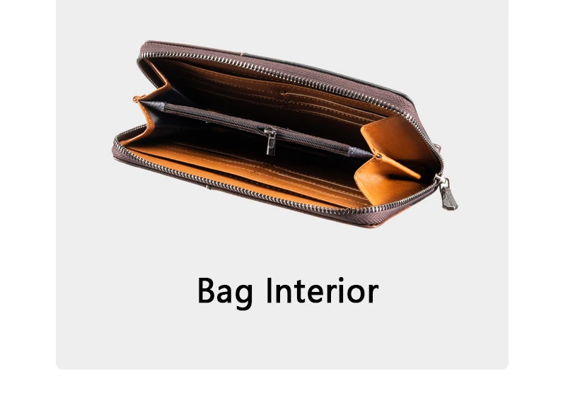 Neue Große Kapazität Männer RFID Geldbörsen Handtaschen Karte Halter Zipper Männlichen Geldbörsen Hohe Qualität Telefon Tasche Männer Geld Clips – Detail 9