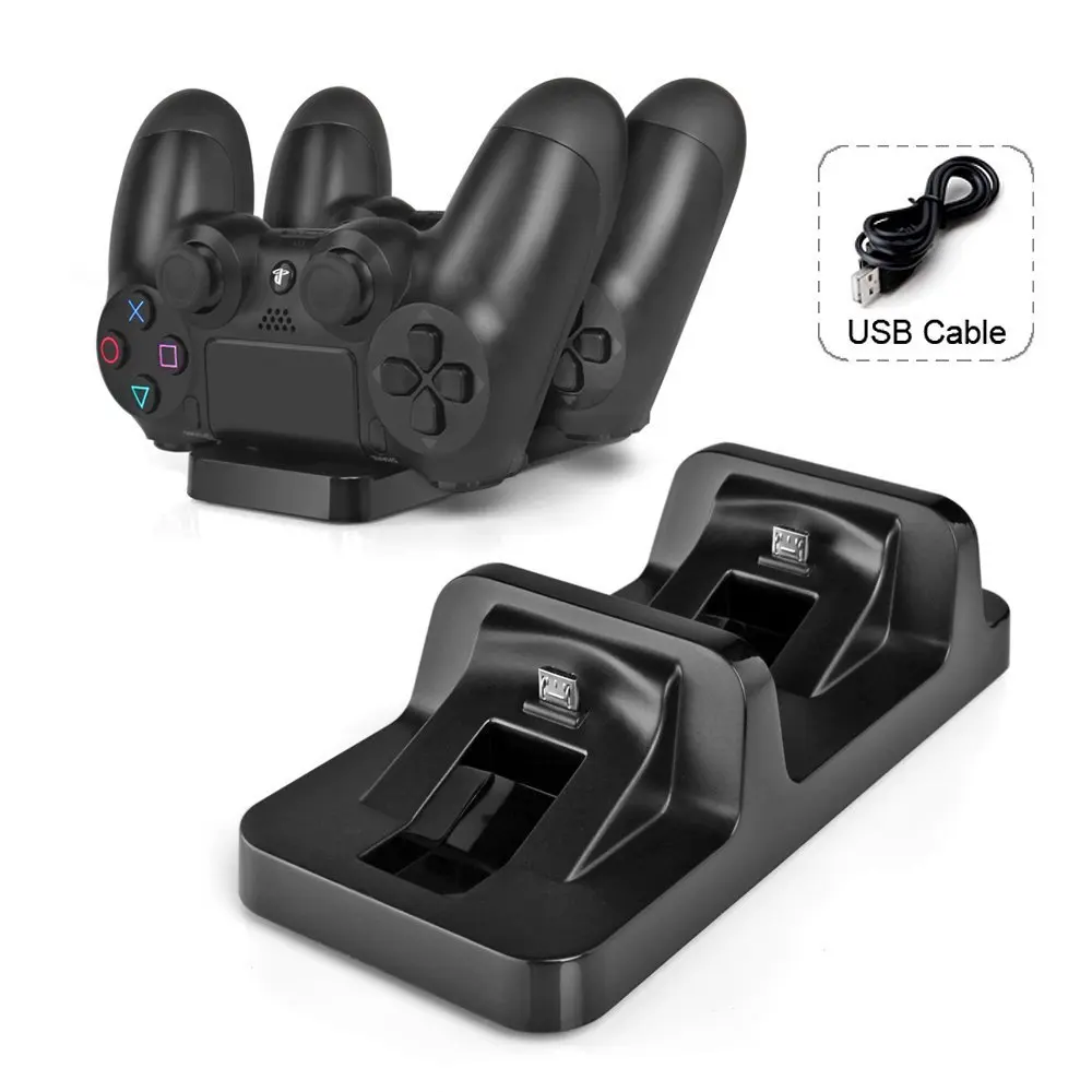 Tidligere lotus gullig Wholesale PS4 Controller Charger Fast Charging Dock Gaming Controller Stand  Station for Playstation 4 Games Console Accessories _ - AliExpress Mobile