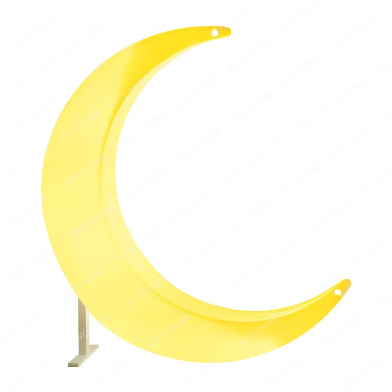 

Outdoor Solar Garden Landscape Floor Lamp Camping Luminous Crescent Decorative Lamp