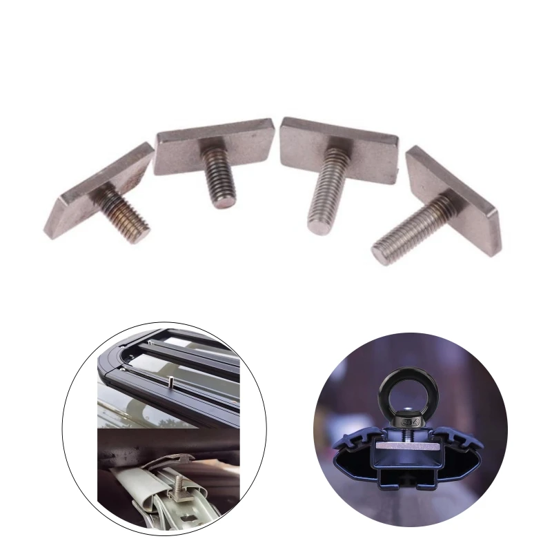 

2Pcs 304 Stainless Steel T-Slot Chute Rail Track T Shape Type Rectangle Hammer Head Bolt Screw M8 Hardware Tools Supplies