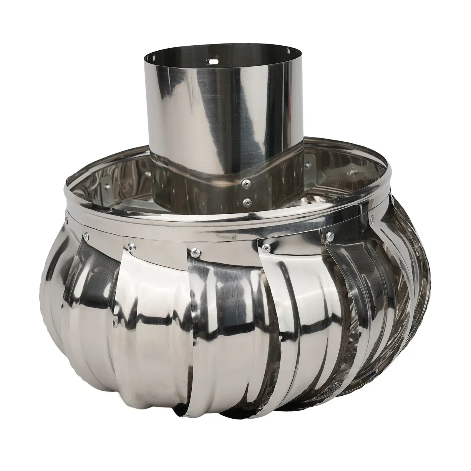 Rotating Stainless Steel Chimney Cowl Cap Protects Flue Pipe Wind Ball Ventilation Smoke Exhauster Rainproof Ventilation Fan chimney cowl cap