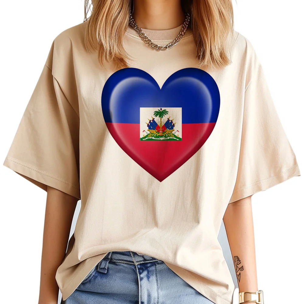 

Haiti tshirt women graphic Japanese top girl anime streetwear clothes