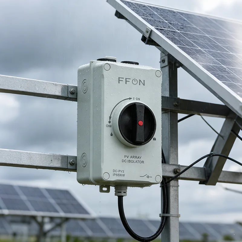 Everything Is Solar DC Isolator Switch 4P 32A 1500V PV Switch IP66 for Solar Energy System Inverter Outdoor Waterproof IP66 With CE - Image 1
